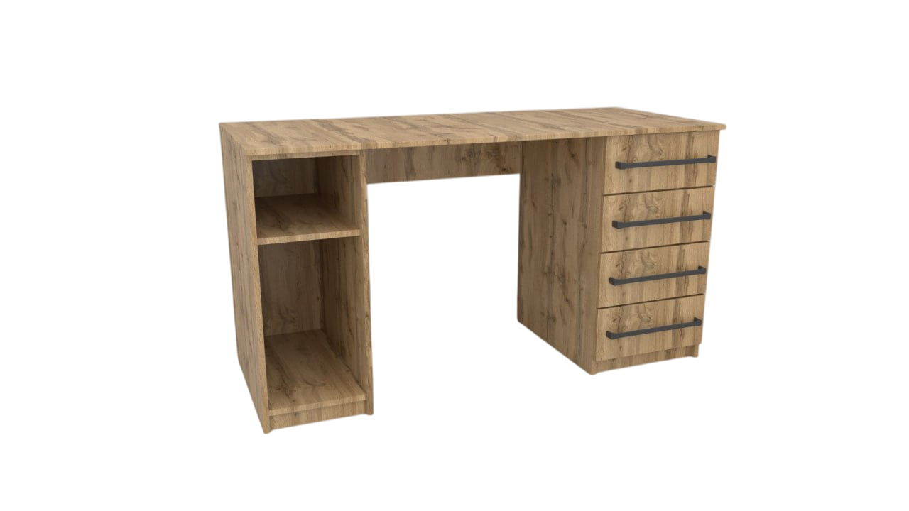 Стіл комп'ютерний ПРОЕКТ МЕБЛІ 1400*600*750 СК-04-01 дуб аппалачі